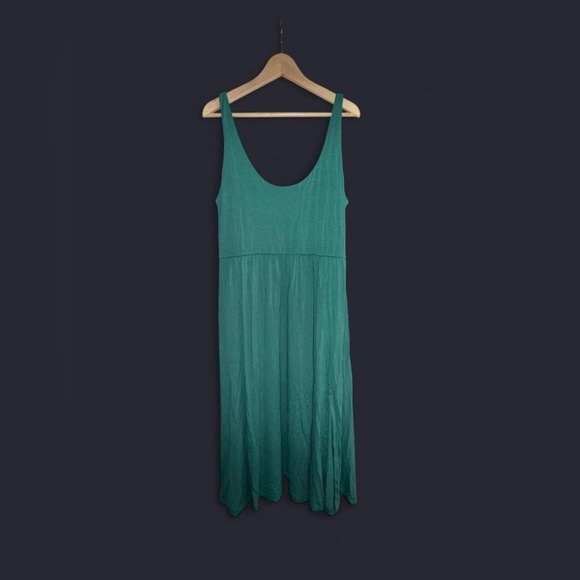 A New Day Teal Green Sleeveless Scoop Neck Sundress - Picture 1 of 5